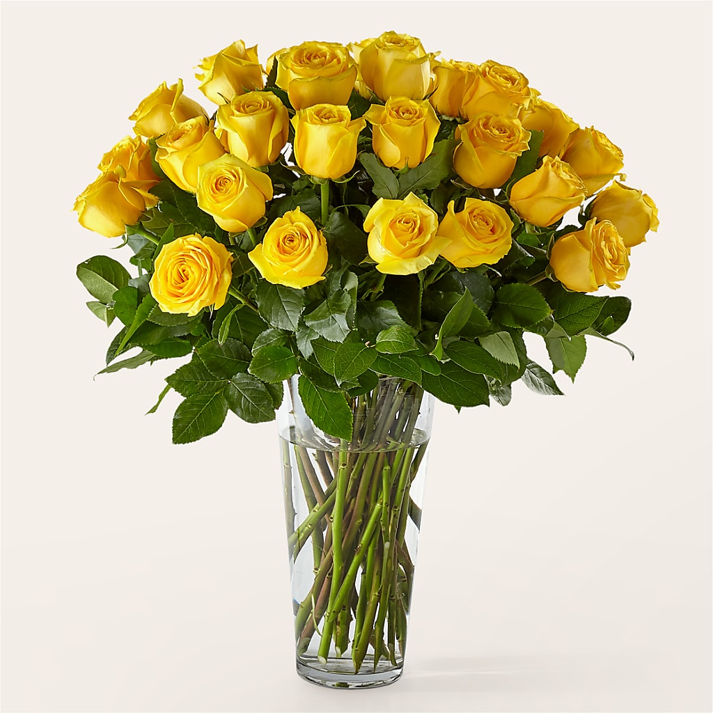 Long Stem Yellow Rose Bouquet – THE FLOWER PATCH & GIFT SHOPPE, Lehighton PA