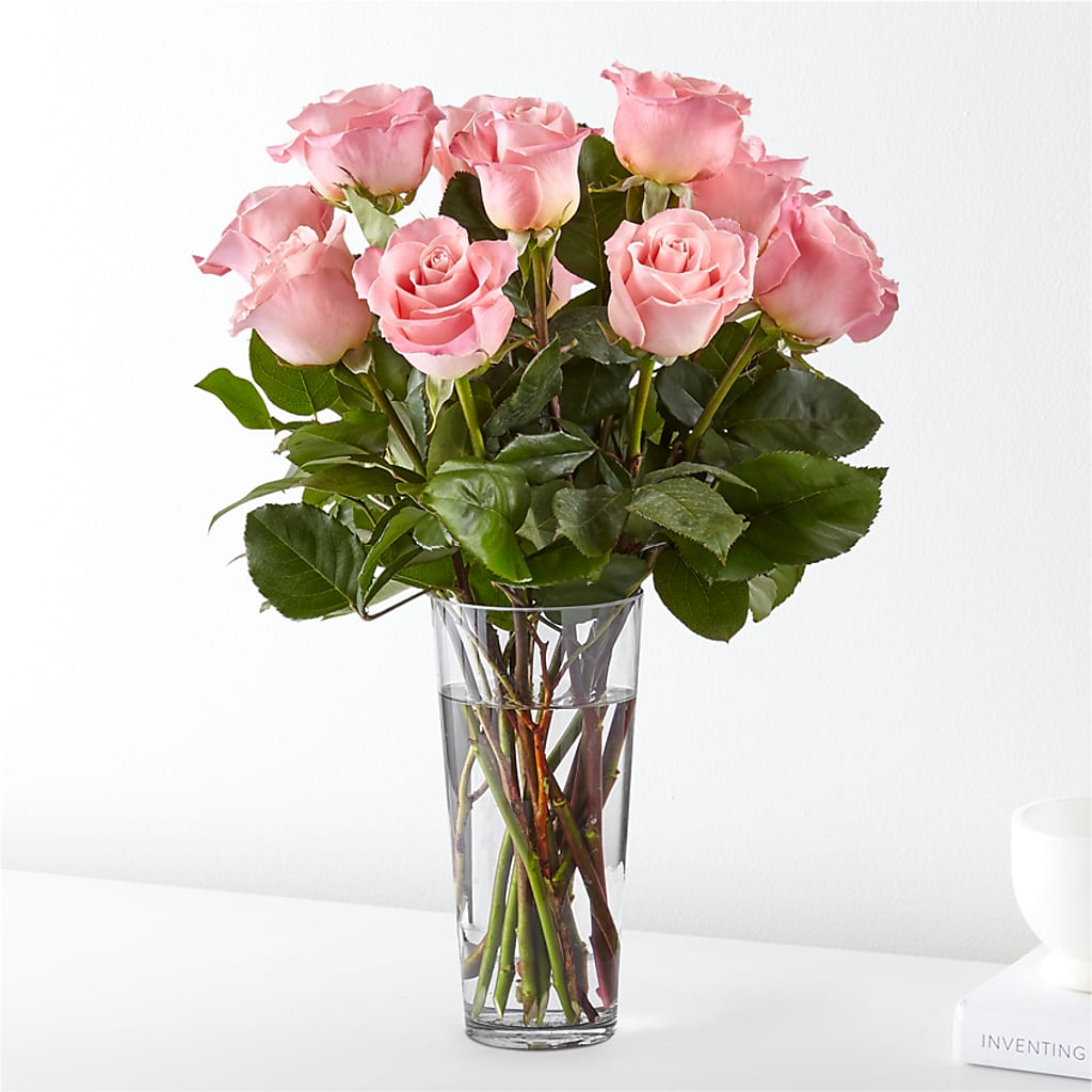 Long Stem Pink Rose Bouquet – THE FLOWER PATCH & GIFT SHOPPE, Lehighton PA