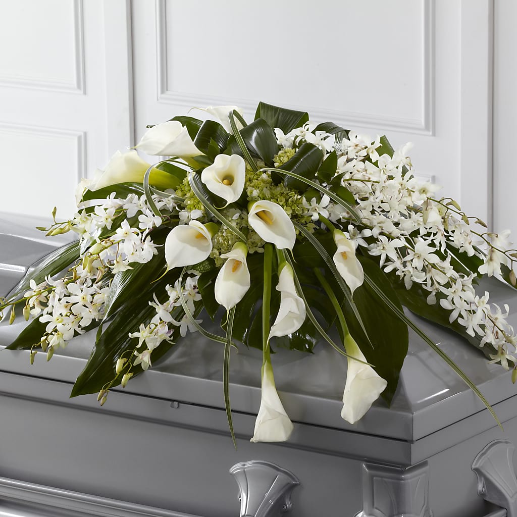 Angel Wings Casket Spray – THE FLOWER PATCH & GIFT SHOPPE, Lehighton PA