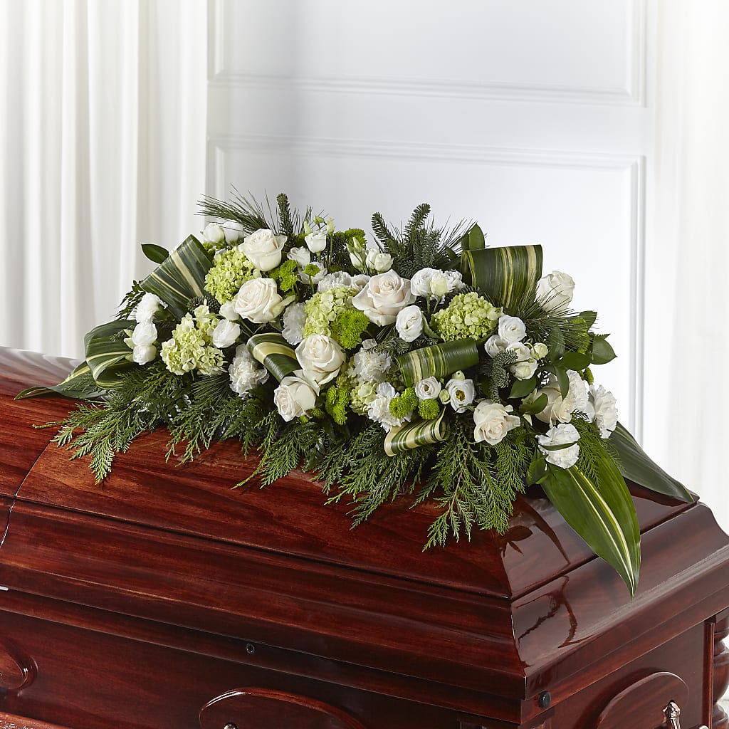 Hopeful Gesture Casket Spray – THE FLOWER PATCH & GIFT SHOPPE, Lehighton PA