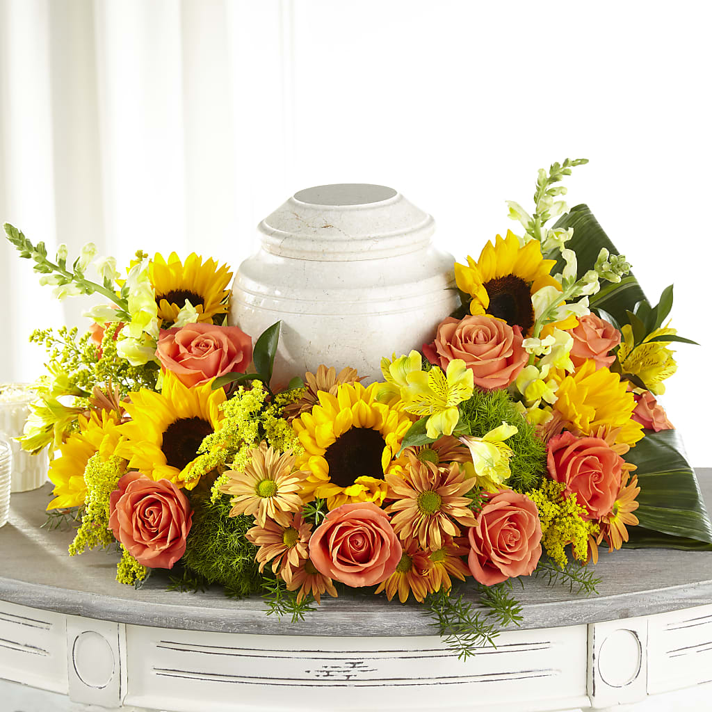 Faithful Sunflower Cremation Adornment – THE FLOWER PATCH & GIFT SHOPPE, Lehighton PA