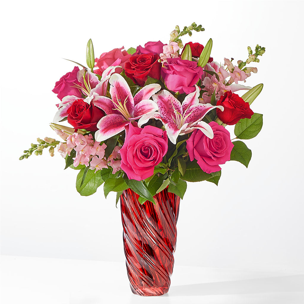 Always You Bouquet with Luxe Swirl Vase – THE FLOWER PATCH & GIFT SHOPPE, Lehighton PA
