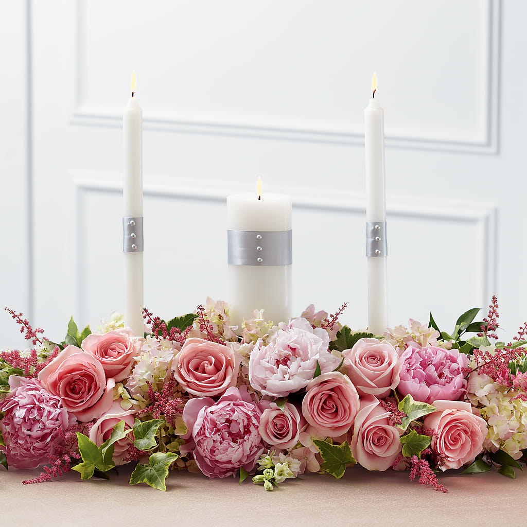 Worldwide Romance Unity Candle Arrangement – THE FLOWER PATCH & GIFT SHOPPE, Lehighton PA