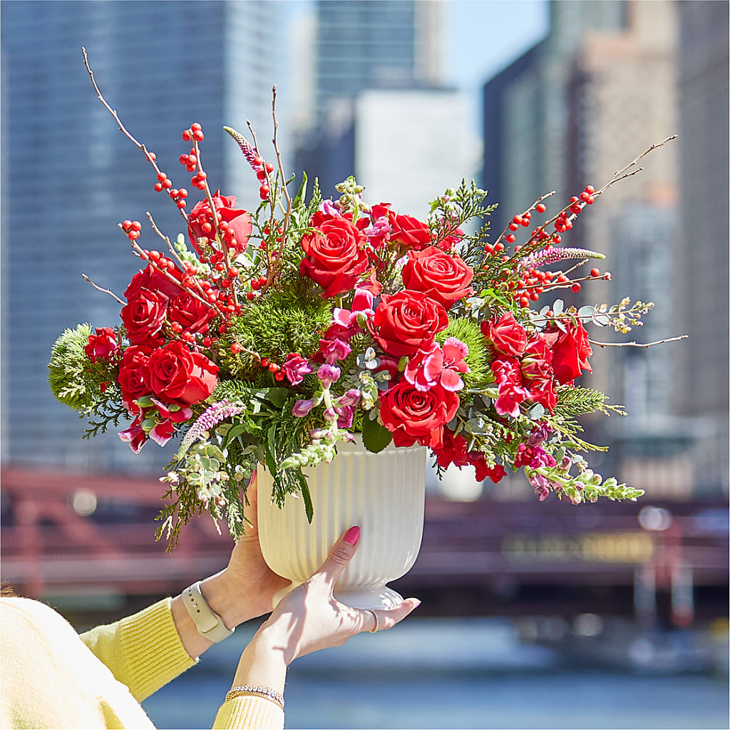Big Red Bow Bouquet – THE FLOWER PATCH & GIFT SHOPPE, Lehighton PA