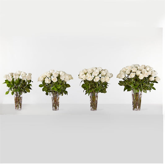 Long Stem White Rose Bouquet – THE FLOWER PATCH & GIFT SHOPPE, Lehighton PA