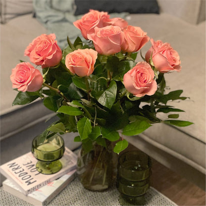 Long Stem Pink Rose Bouquet – THE FLOWER PATCH & GIFT SHOPPE, Lehighton PA