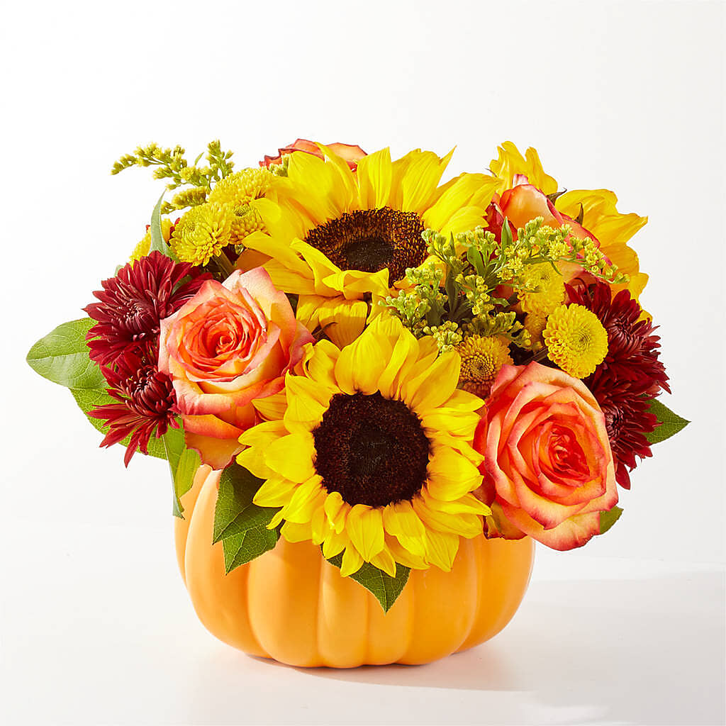 Golden Gourd Pumpkin Bouquet – THE FLOWER PATCH & GIFT SHOPPE, Lehighton PA