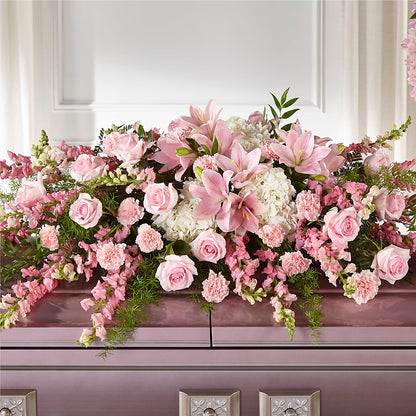 Life & Remembrance Casket Spray – THE FLOWER PATCH & GIFT SHOPPE, Lehighton PA