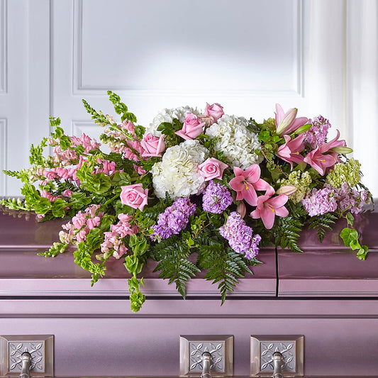 Life's Gratitude Casket Spray – THE FLOWER PATCH & GIFT SHOPPE, Lehighton PA