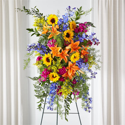 Sunlit Memories Standing Spray (Standard) – THE FLOWER PATCH & GIFT SHOPPE, Lehighton PA