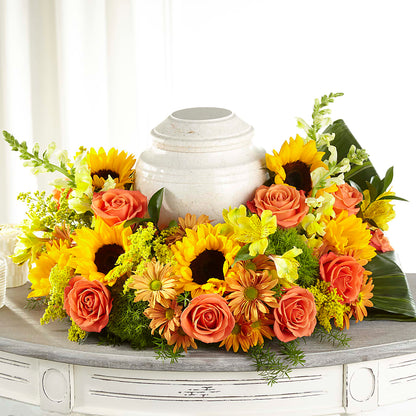 Faithful Sunflower Cremation Adornment – THE FLOWER PATCH & GIFT SHOPPE, Lehighton PA