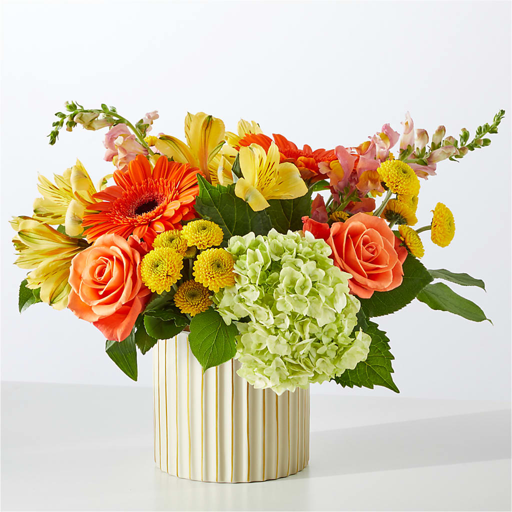 Autumn Sunshine Bouquet with Ivory Vase – THE FLOWER PATCH & GIFT SHOPPE, Lehighton PA