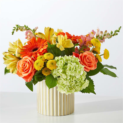 Autumn Sunshine Bouquet with Ivory Vase – THE FLOWER PATCH & GIFT SHOPPE, Lehighton PA