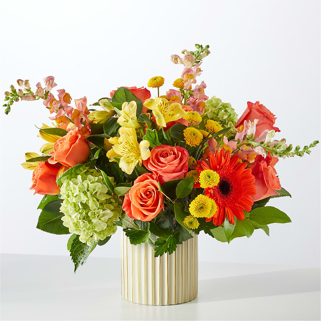 Autumn Sunshine Bouquet with Ivory Vase – THE FLOWER PATCH & GIFT SHOPPE, Lehighton PA