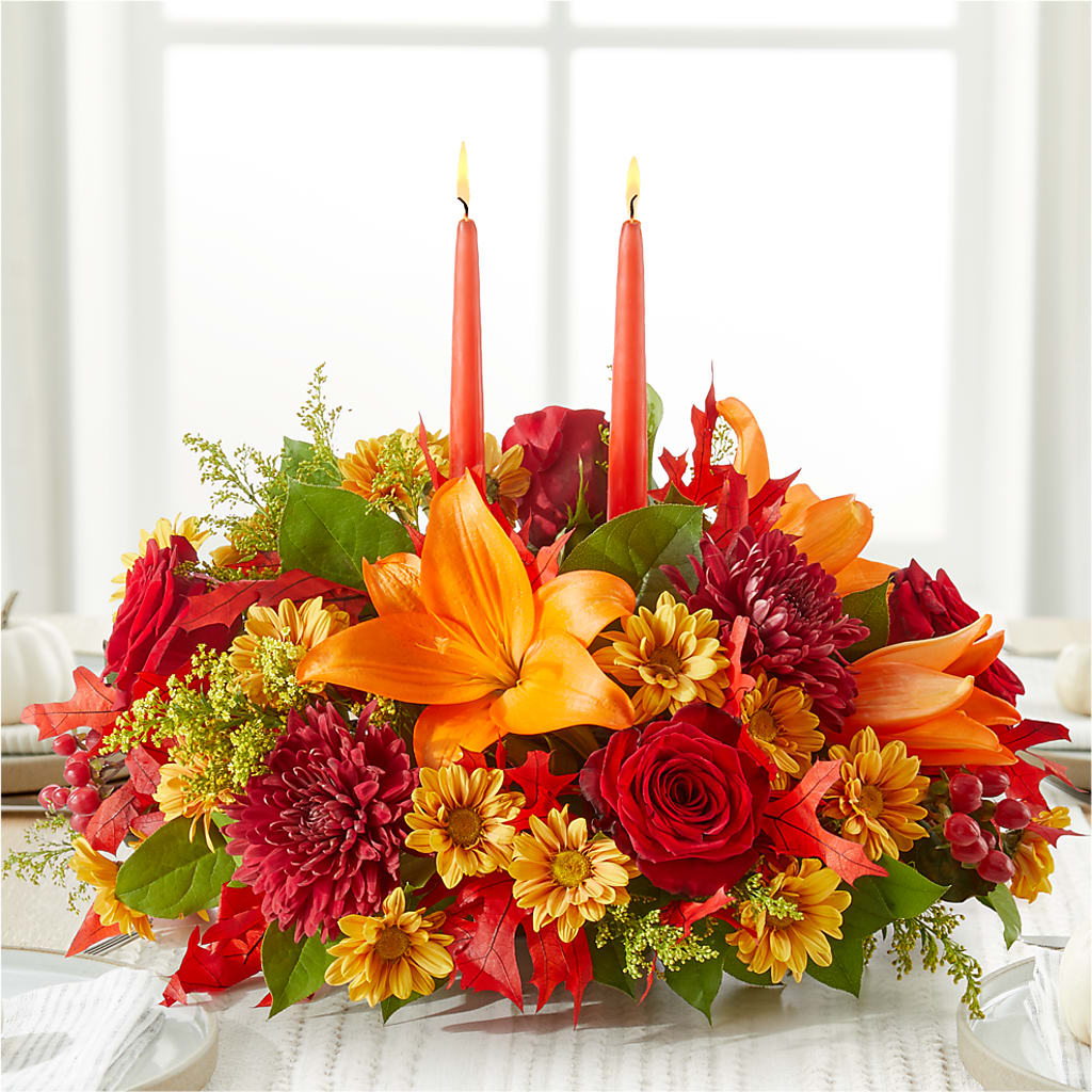 Autumn's Embrace Centerpiece – THE FLOWER PATCH & GIFT SHOPPE, Lehighton PA