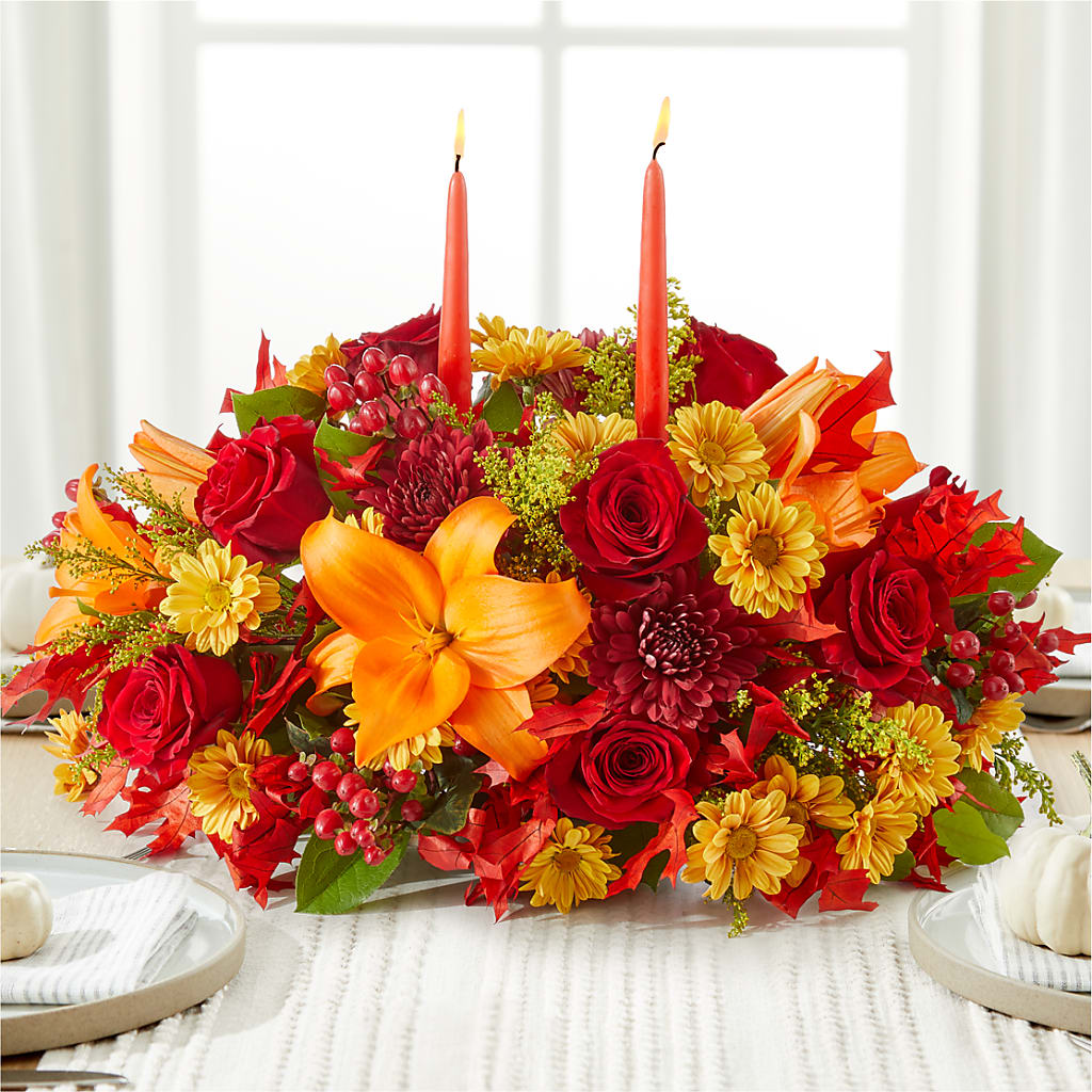 Autumn's Embrace Centerpiece – THE FLOWER PATCH & GIFT SHOPPE, Lehighton PA