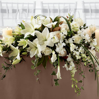 White Linen Arrangement – THE FLOWER PATCH & GIFT SHOPPE, Lehighton PA