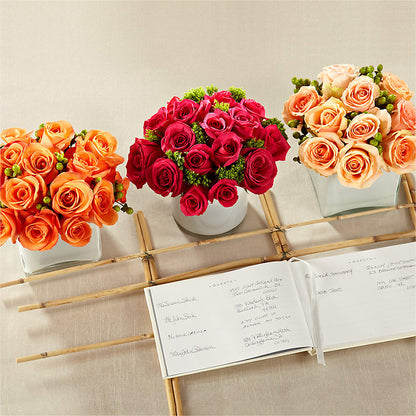 Dawn Rose Centerpiece – THE FLOWER PATCH & GIFT SHOPPE, Lehighton PA